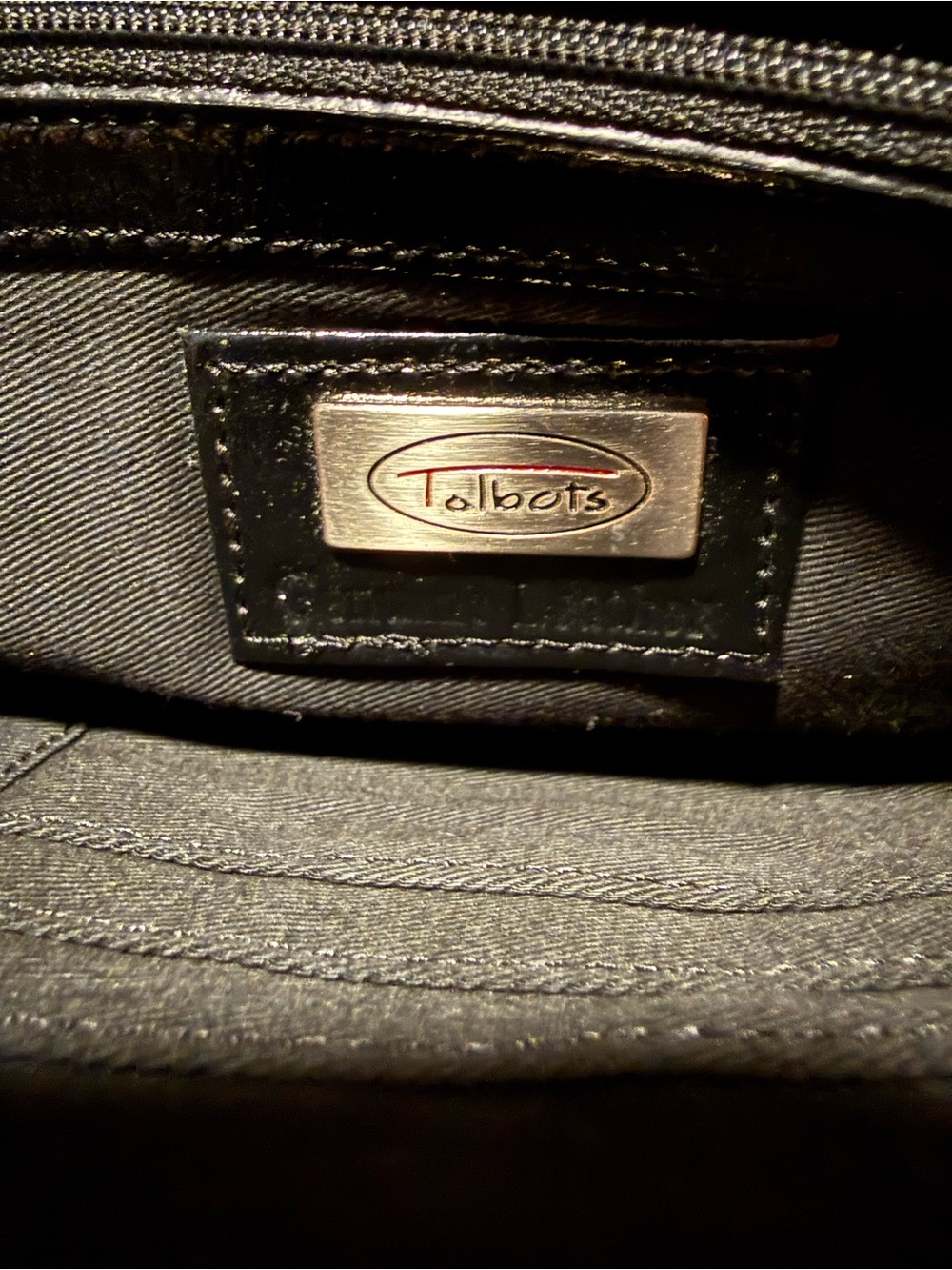 Talbots Black Quilted Patent Leather Clutch Wallet - Picture 6 of 12